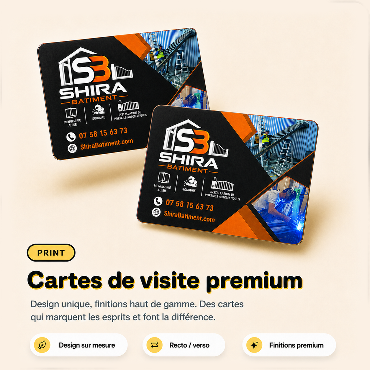 Cartes de visite premium
